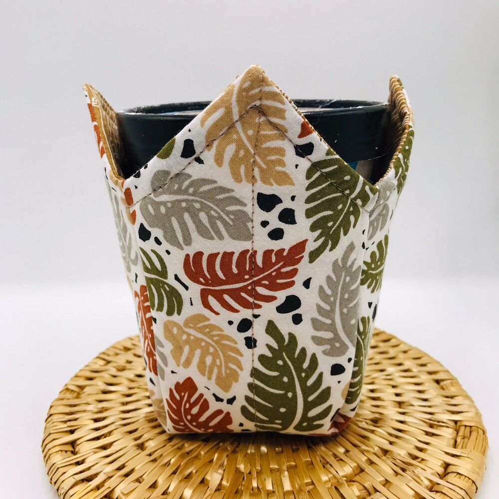Set of 2 Microwave Pint Size Cozy, Reversible, For Ice Cream, Oatmeal, Noodles